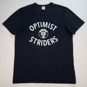 Reigning Champ Pima Cotton T-Shirt Men's M Black Harry Jerome Optimist Striders